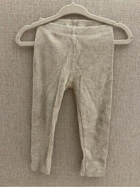 Jamie Kay Kids Ribbed Leggings in Light Beige